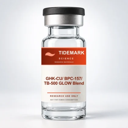 Tidemark Science GHK-CU/BPC-157/TB-500 GLOW Blend research vial